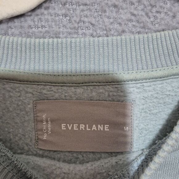 Everlane Women's Long Sleeve Cotton Blend Pullover Neck Medium - Picture 4 of 8